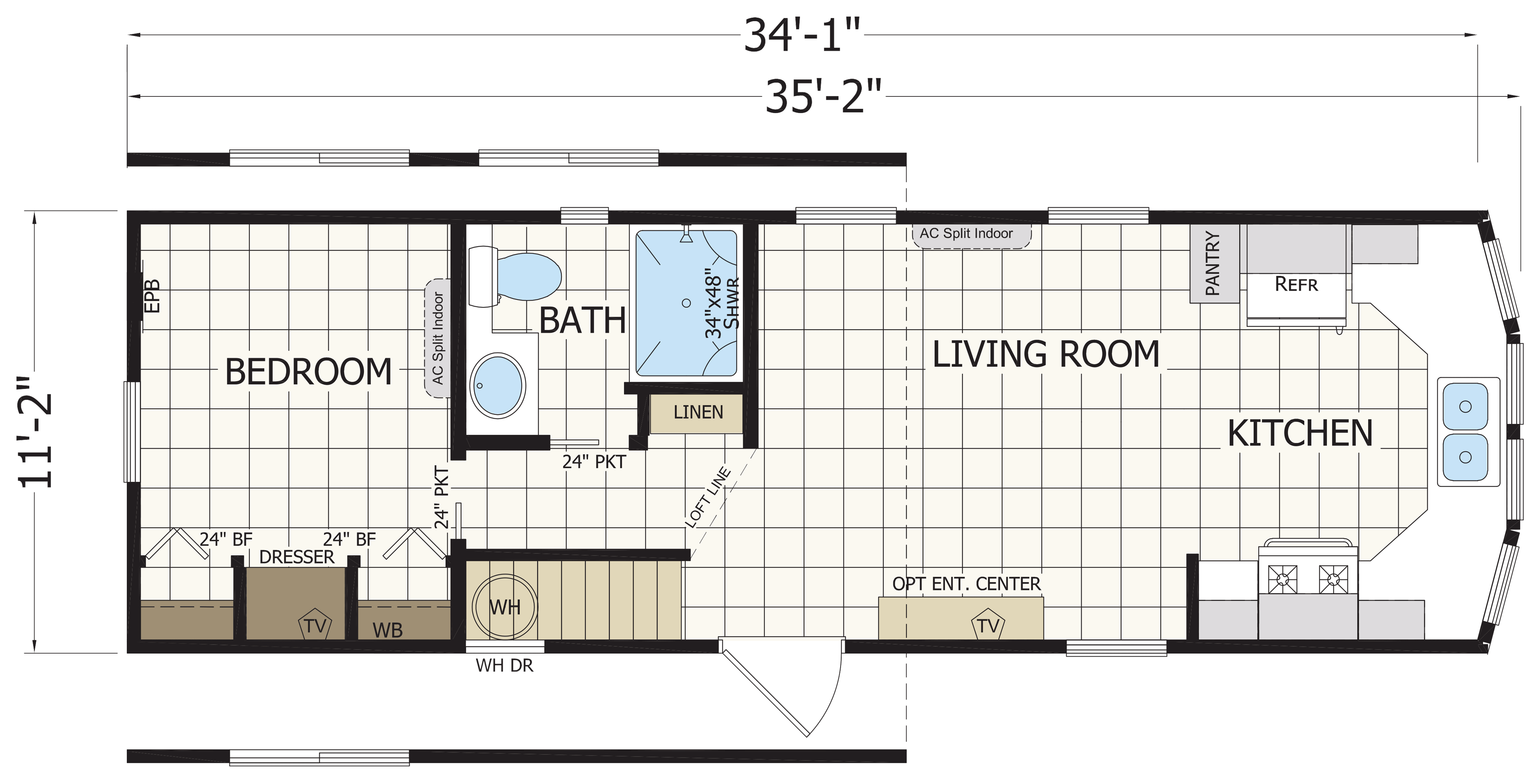 Floor plan for APX 118SL