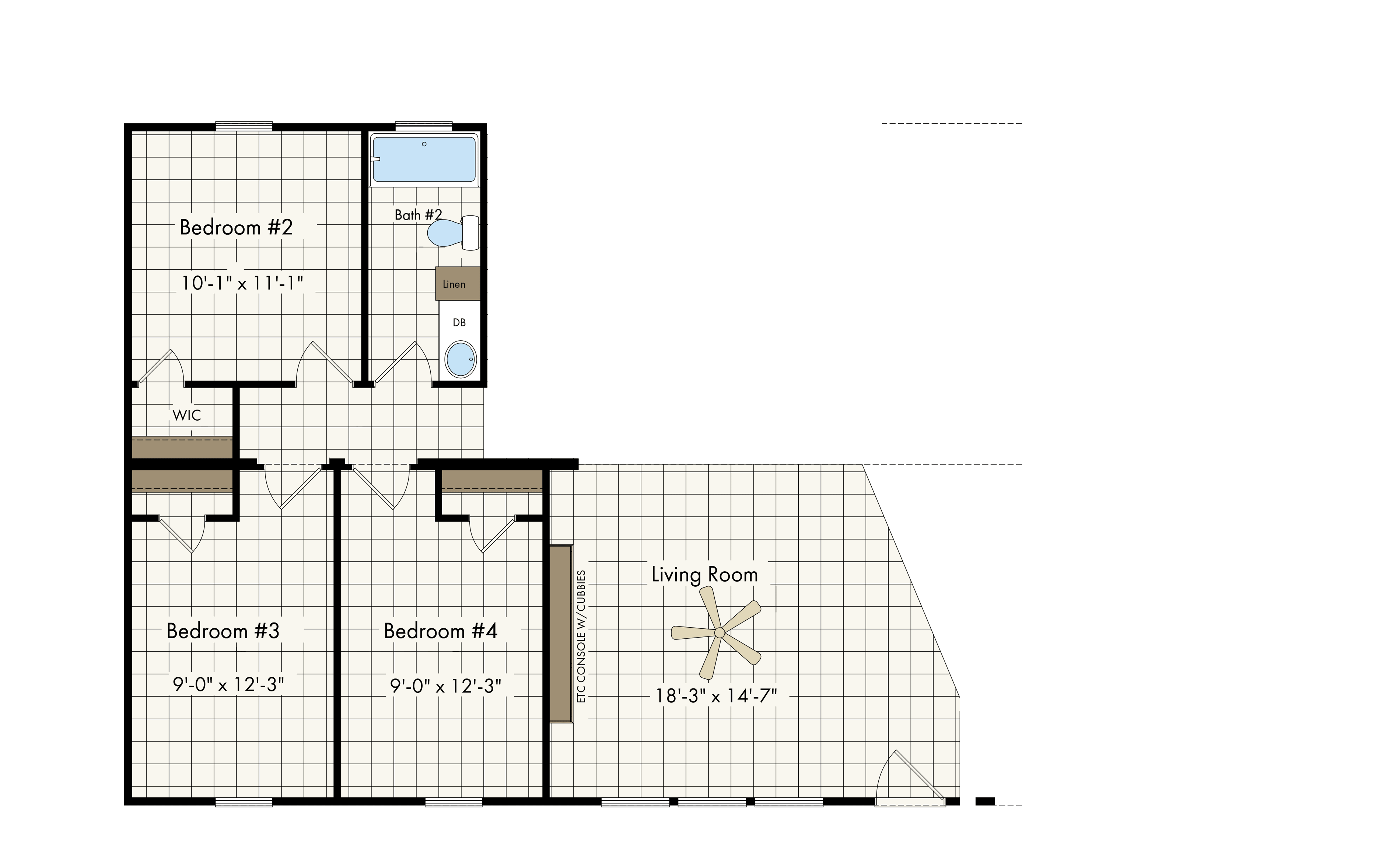 Floor plan for New Moon 3256H
